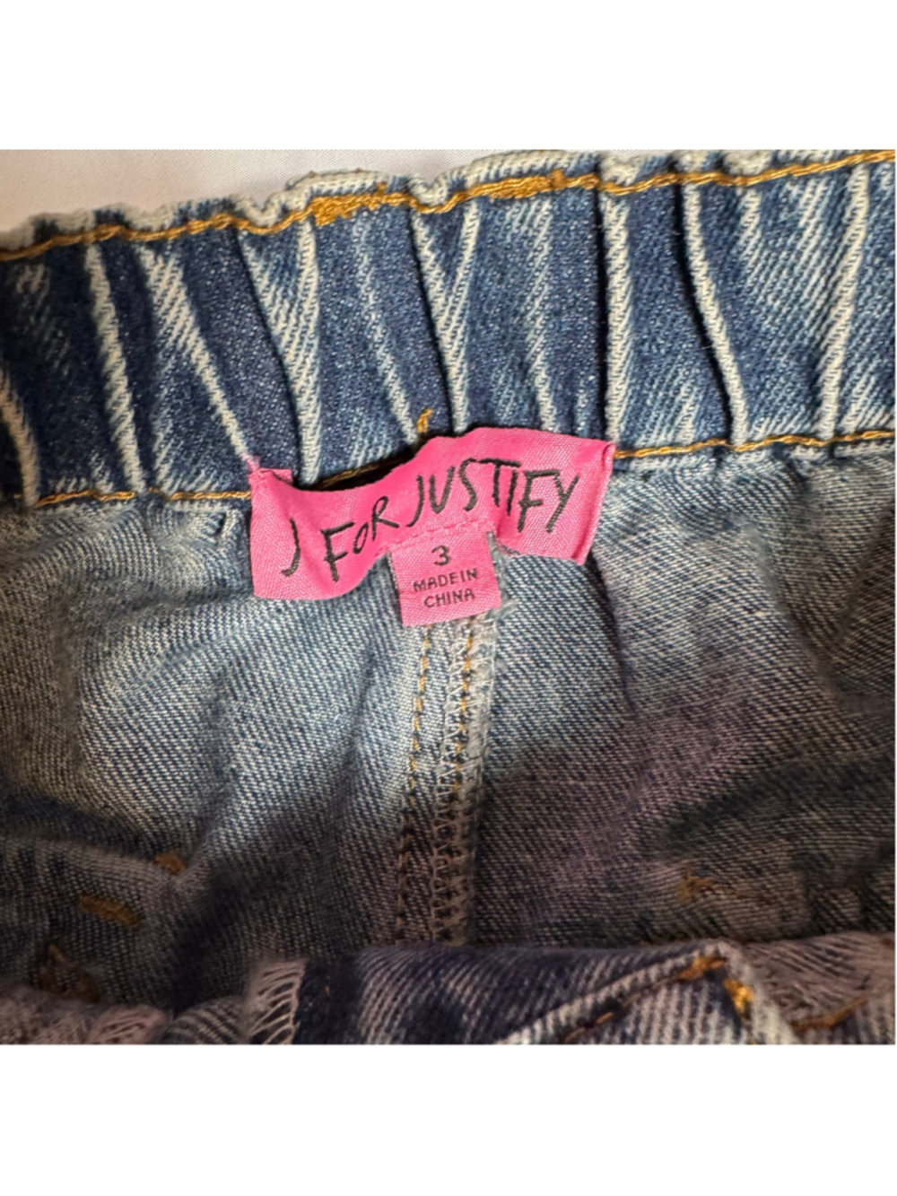J For Justify Women's Wide Leg Cargo Jeans Size 3 Blue - Picture 3 of 7